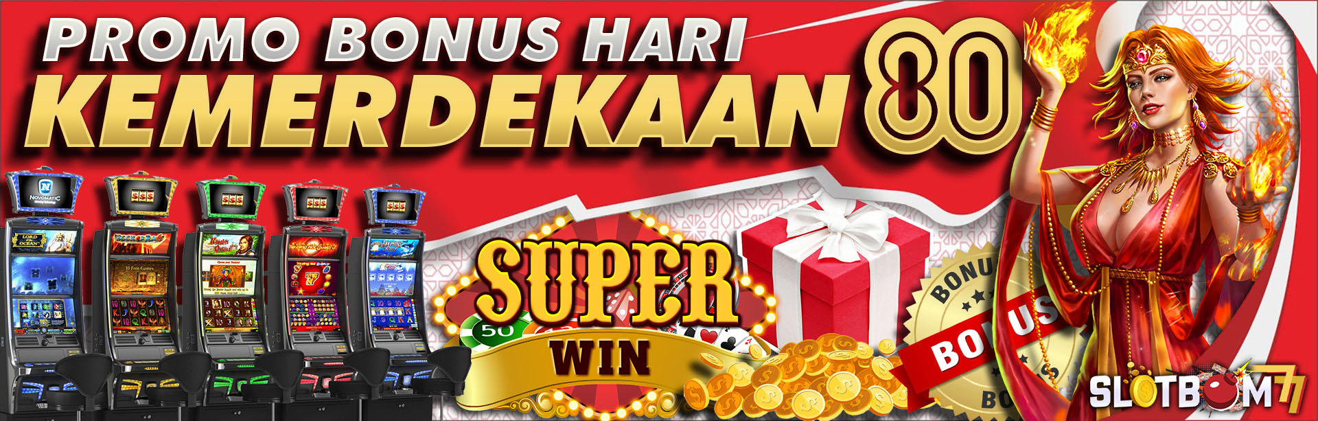 🤩🤩Bonus Hari Kemerdekaan SLOTBOM77🤩🤩